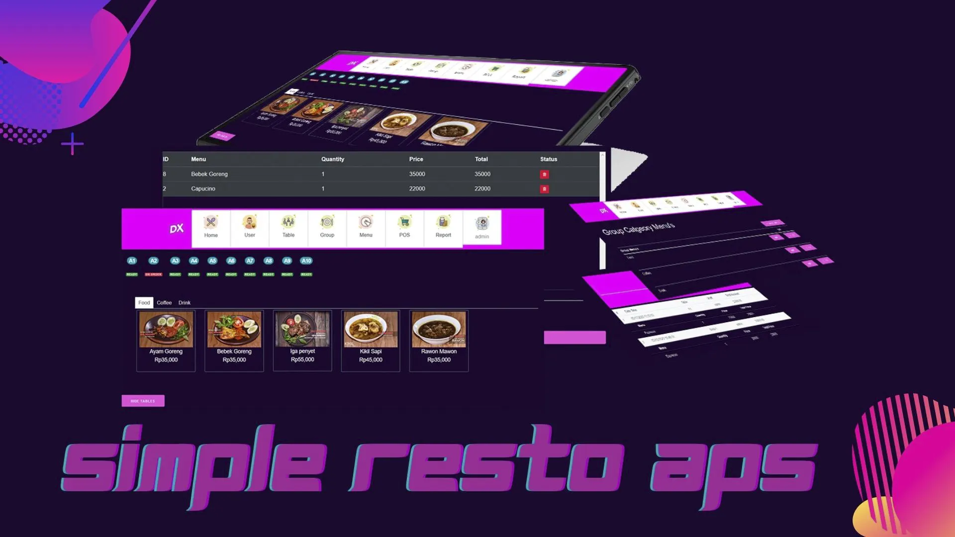 Aplikasi Restoran Keren Dexopos Resto App