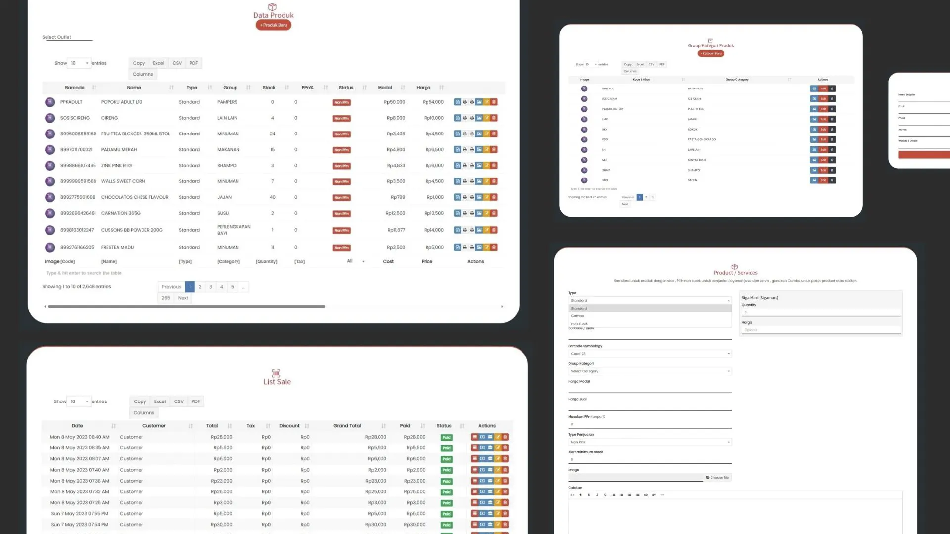 Aplikasi Toko Terbaru POS-X Web App PENJUALAN KASIR MODERN