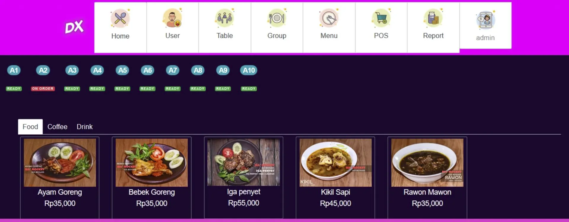 Aplikasi Restoran Keren Dexopos Resto App