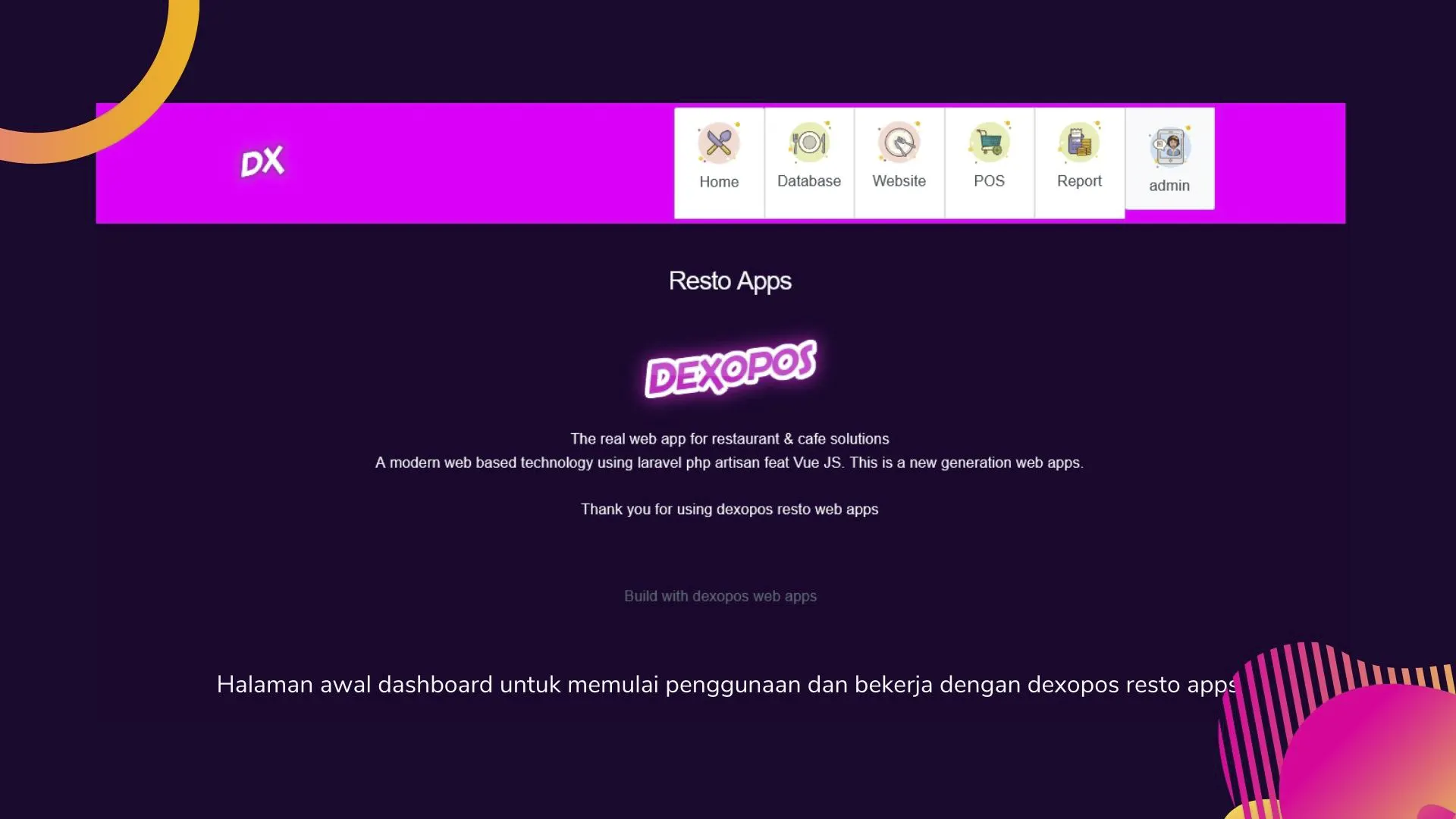 Aplikasi Restoran Keren Dexopos Resto App