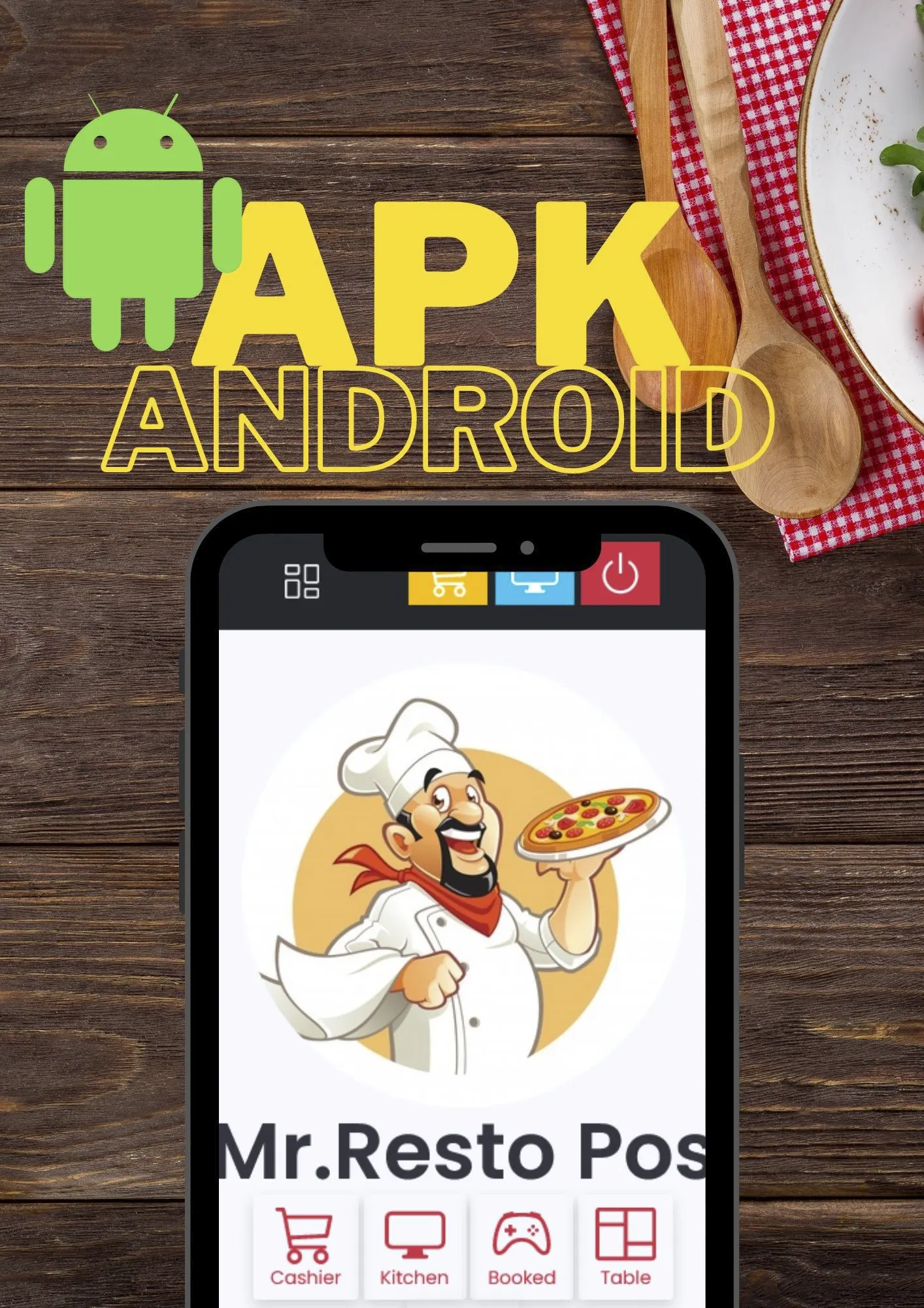 APLIKASI ANDROID Aplikasi Restoran Mr.Resto POS Modern