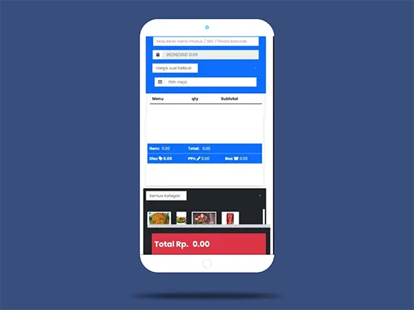 Mobile dan tablet waiters untuk kemudahan dalam handle order pelanggan.