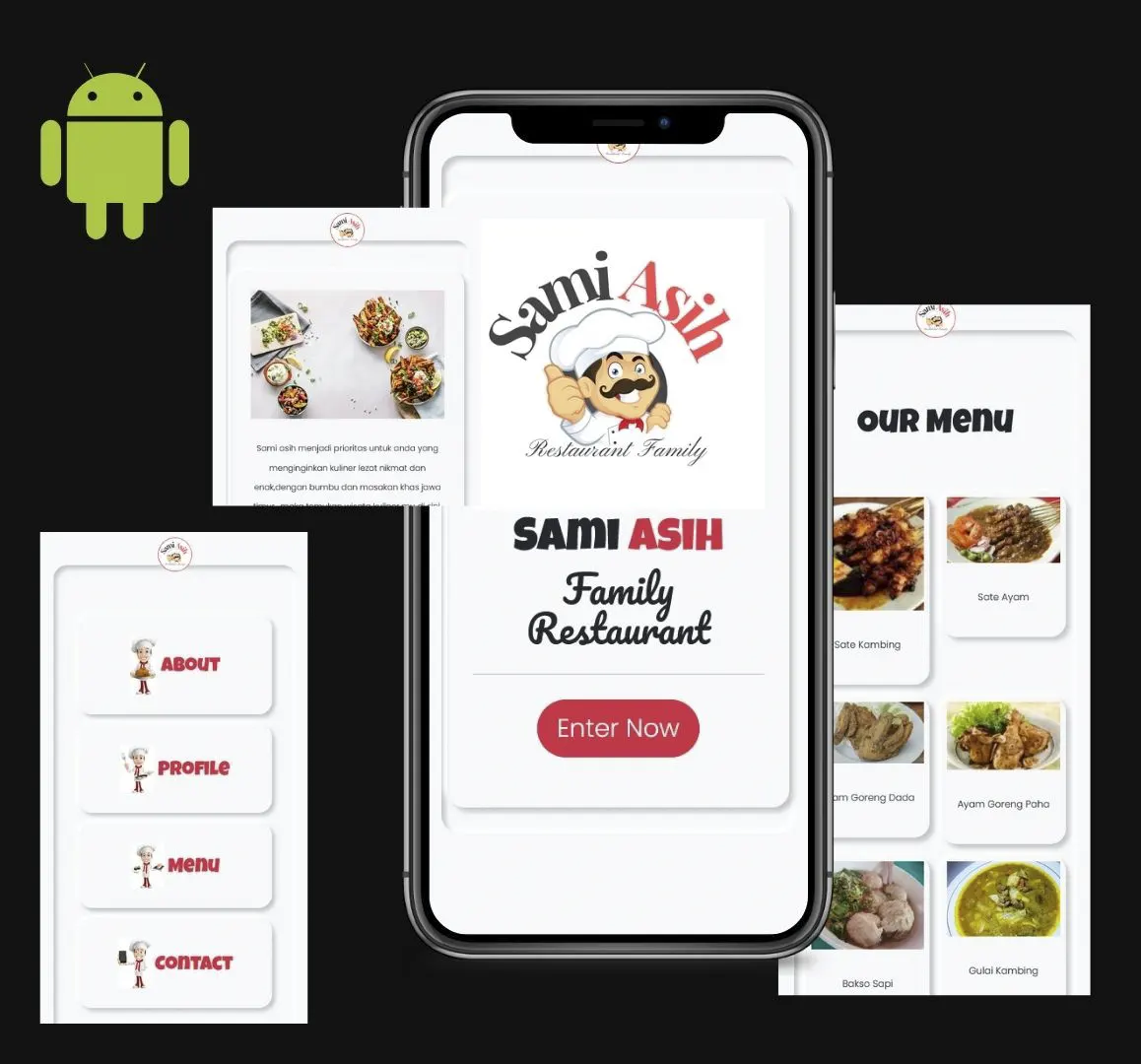 ANDROID APP Aplikasirestoran Terbaru RESTO-X Web App