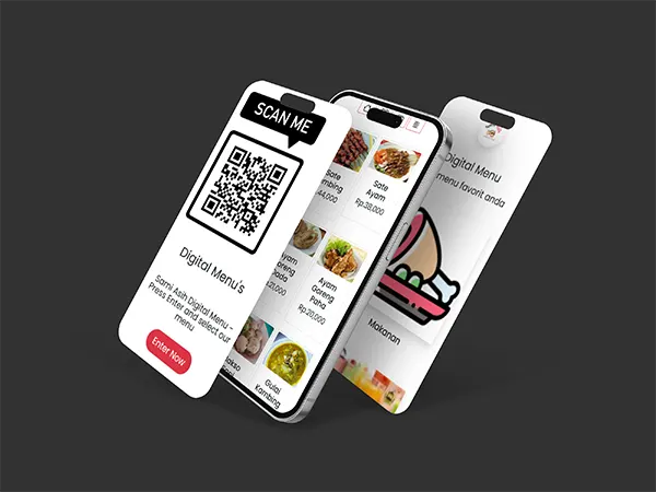 Solusi cerdas dengan hadirnya qrcode menu digital untuk display menu makanan minuman pada restoran cafe rumah makan.