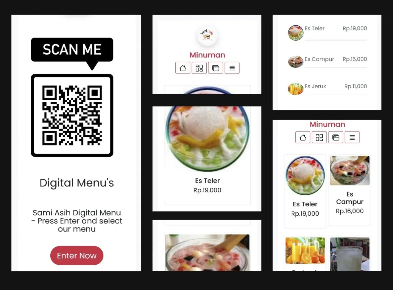 QRCODE DIGITAL MENU Aplikasirestoran Terbaru RESTO-X Web App