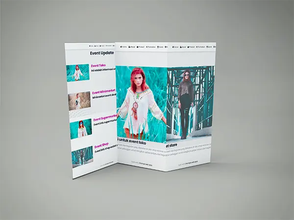 Event Agenda website aplikasi toko chrompos