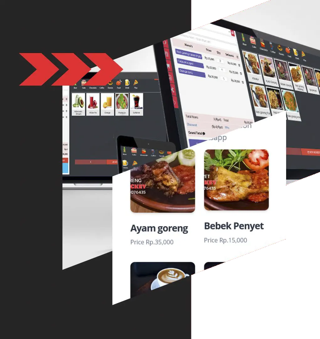 Lengkapi kebutuhan kuliner restoran cafe rumah makan dengan mesin kasir modern terbaru set lengkap dengan aplikasi program software restoran siap pakai.