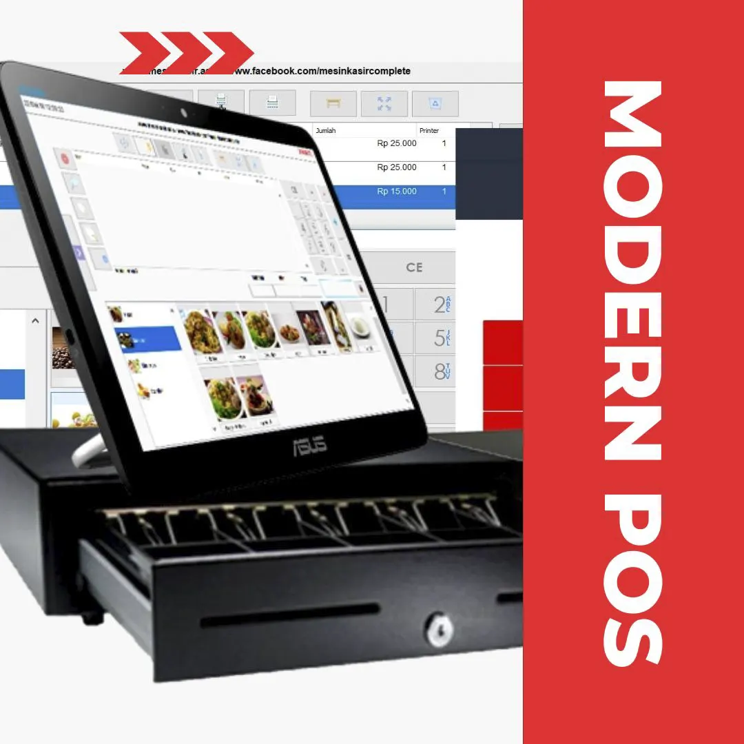 Lengkapi kebutuhan kuliner restoran cafe rumah makan dengan mesin kasir modern terbaru set lengkap dengan aplikasi program software restoran siap pakai.