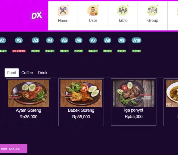 Lengkapi kebutuhan kuliner restoran cafe rumah makan dengan mesin kasir modern terbaru set lengkap dengan aplikasi program software restoran siap pakai.