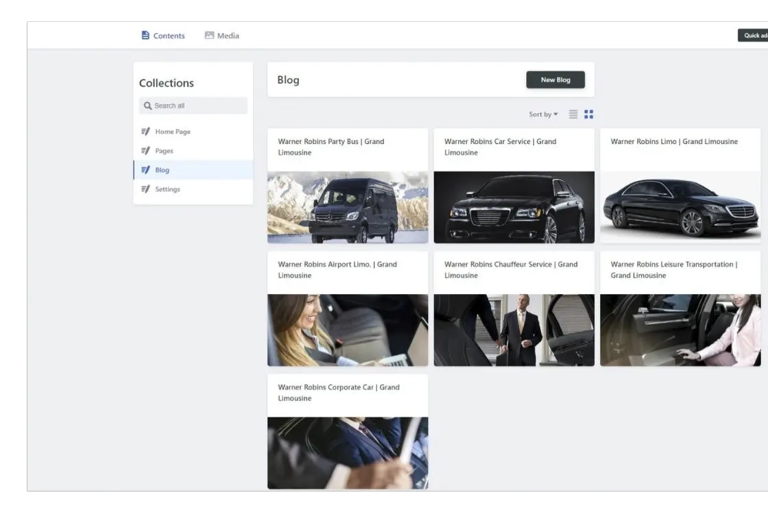 Pembuatan website modern headless cms