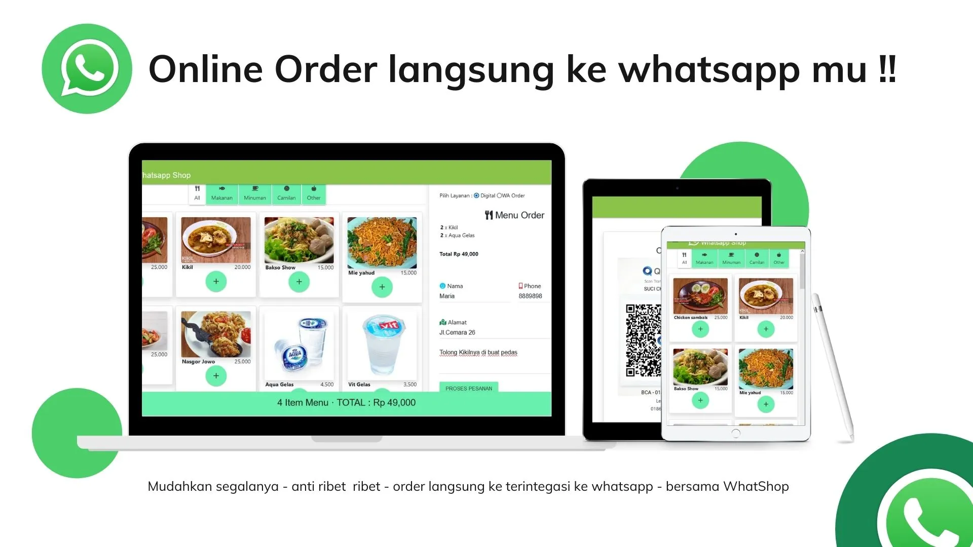 Whatsapp Shop - Website toko online shop berbasis whatsapp